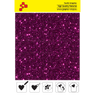 IDD735A Coral red Pearl Glitter (Sheet) thermal transfer film / iDigit