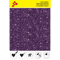 IDD738A Cyclamen Pearl Glitter (Blattfolie) Flex Bügelfolie / iDigit