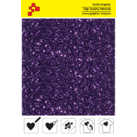 IDD770A Lila Pearl Glitter (Blattfolie) Flex Bügelfolie / iDigit