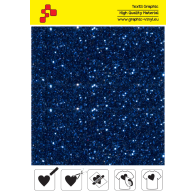 IDD748A Marineblau Pearl Glitter (Blattfolie) Flex Bügelfolie / iDigit