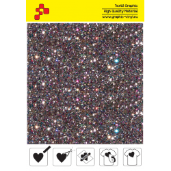 IDD712A Light grey Pearl Glitter (Sheet) thermal transfer film / iDigit