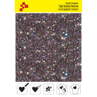 IDD712A Light grey Pearl Glitter (Sheet) thermal transfer film / iDigit