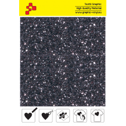 IDD714A Grey Pearl Glitter (Sheet) thermal transfer film / iDigit