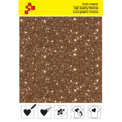 IDD792A Gold Pearl Glitter (Sheet) thermal transfer film / iDigit