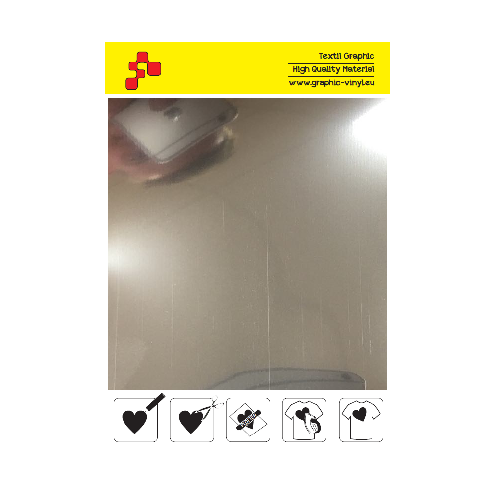 IDSSSOFTA Metallic gloss silver (Sheet) termal transfer film / iDigit