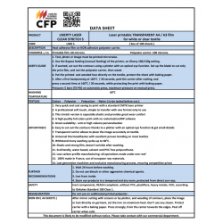 L402SA3 Laserdruck transparente Aufbügeltransfers / CFP Flex