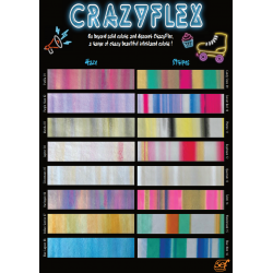 CF000 Sampler A4 Crazy htv Flex  / SEF Textile