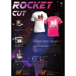 ROCKET000 Sampler RocketCut Aufbügelbare Flexfolien / SEF Textil